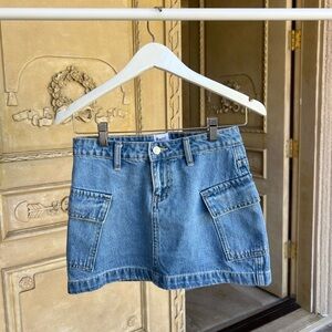 Princess Polly Blue Denim Mini Skirt